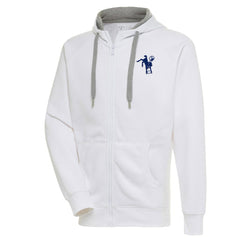 Indianapolis Colts Adult Throwback Logo Victory Full-Zip Hoodie - White for sale