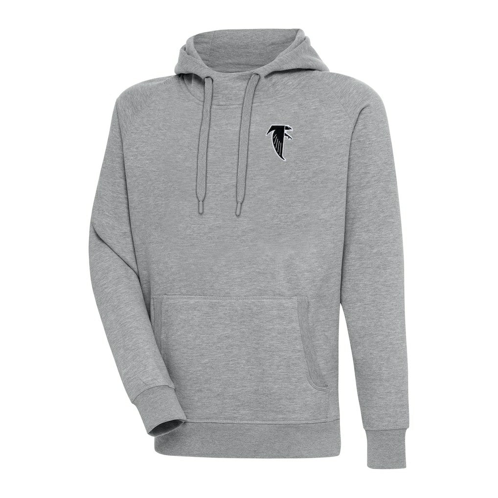 Atlanta Falcons Adult Throwback Logo Victory Pullover Hoodie - Heather Gray on sale