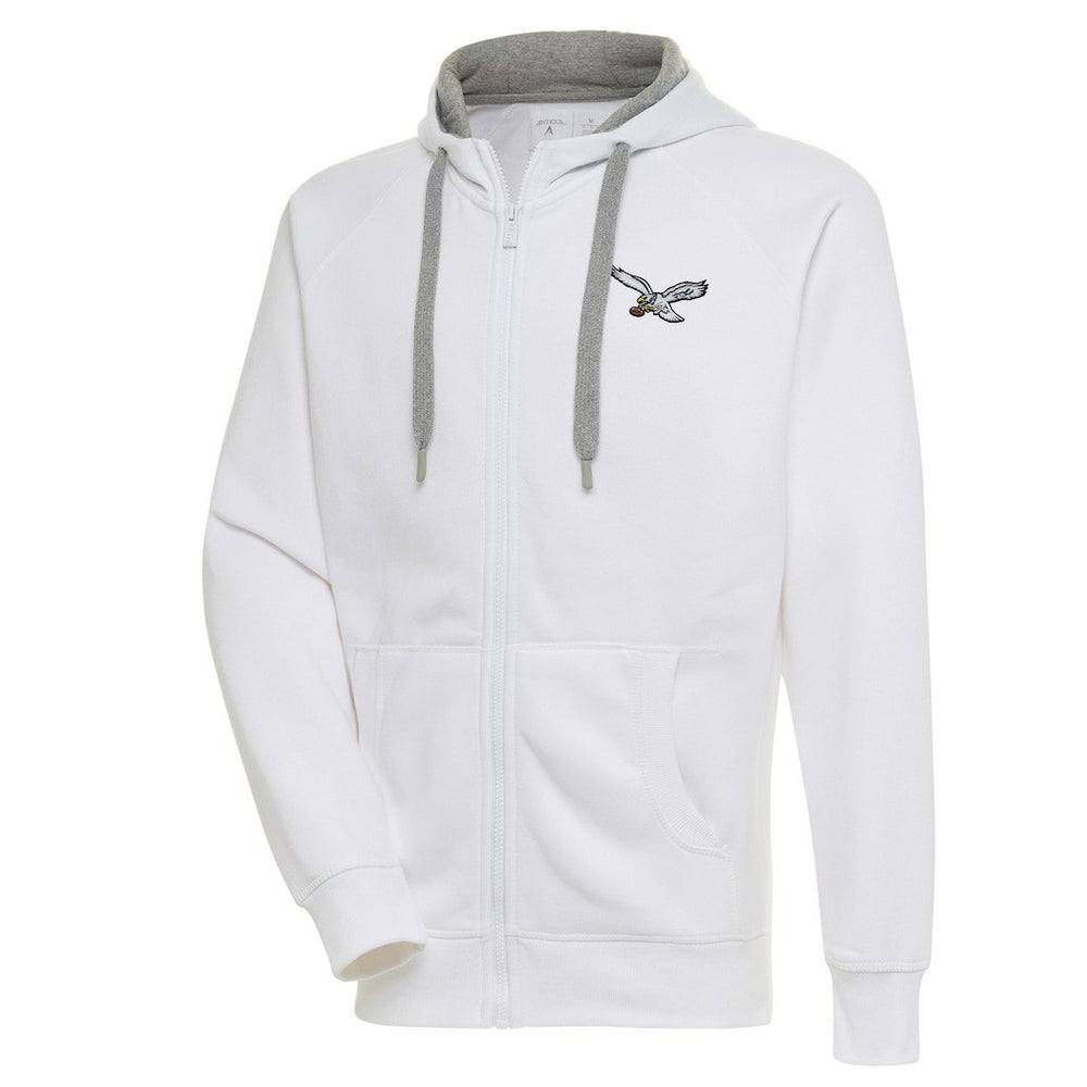 Philadelphia Eagles Adult Throwback Logo Victory Full-Zip Hoodie - White online
