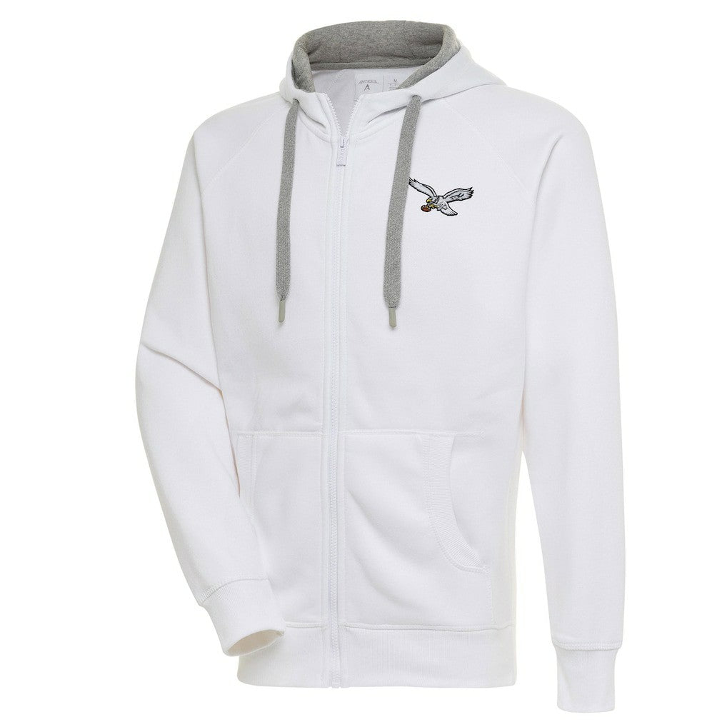 Philadelphia Eagles Adult Throwback Logo Victory Full-Zip Hoodie - White online