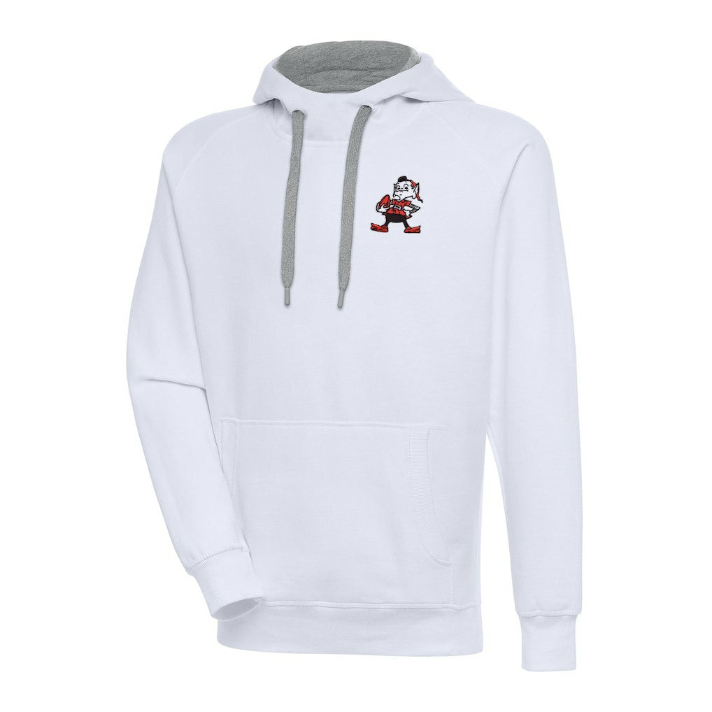 Cleveland Browns Adult Throwback Logo Victory Pullover Hoodie - White online