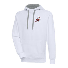 Cleveland Browns Adult Throwback Logo Victory Pullover Hoodie - White online