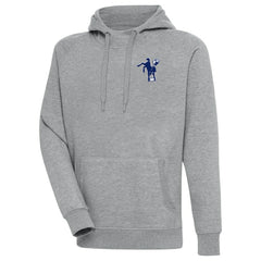 Indianapolis Colts Adult Throwback Logo Victory Pullover Hoodie - Heather Gray on sale
