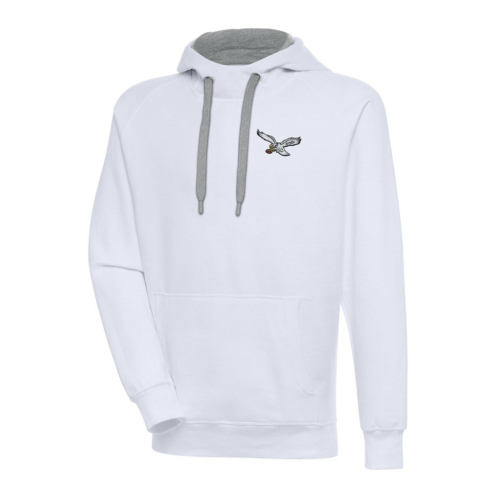 Philadelphia Eagles Adult Throwback Logo Victory Pullover Hoodie - White on sale