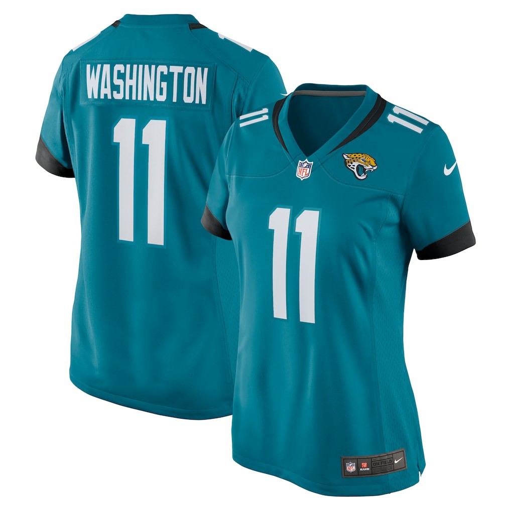 Parker Washington Jacksonville Jaguars Women's Team Game Jersey - Teal outlet