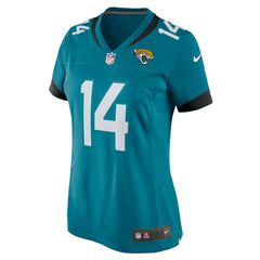 Elijah Cooks Jacksonville Jaguars Women's Team Game Jersey - Teal outlet