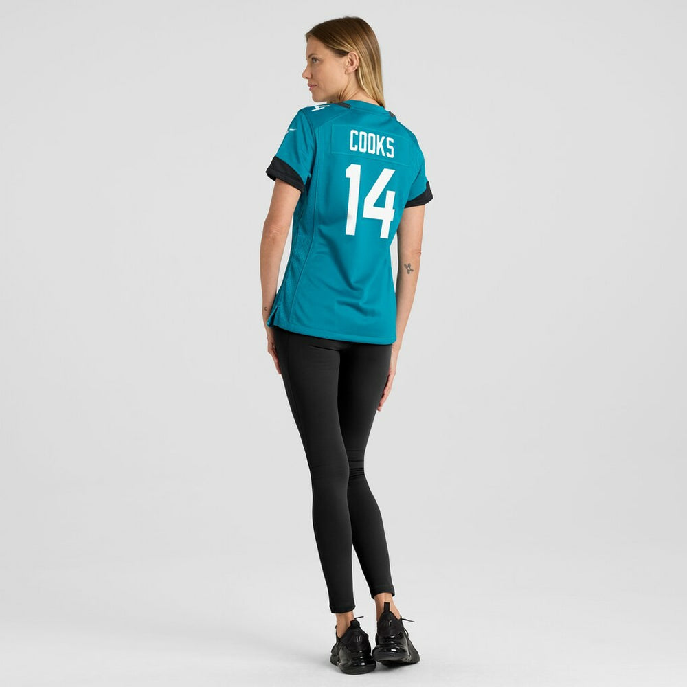 Elijah Cooks Jacksonville Jaguars Women's Team Game Jersey - Teal outlet