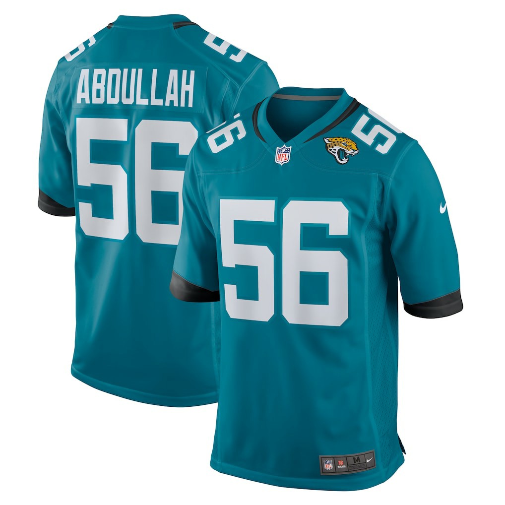 Yasir Abdullah Jacksonville Jaguars Team Game Jersey - Teal outlet