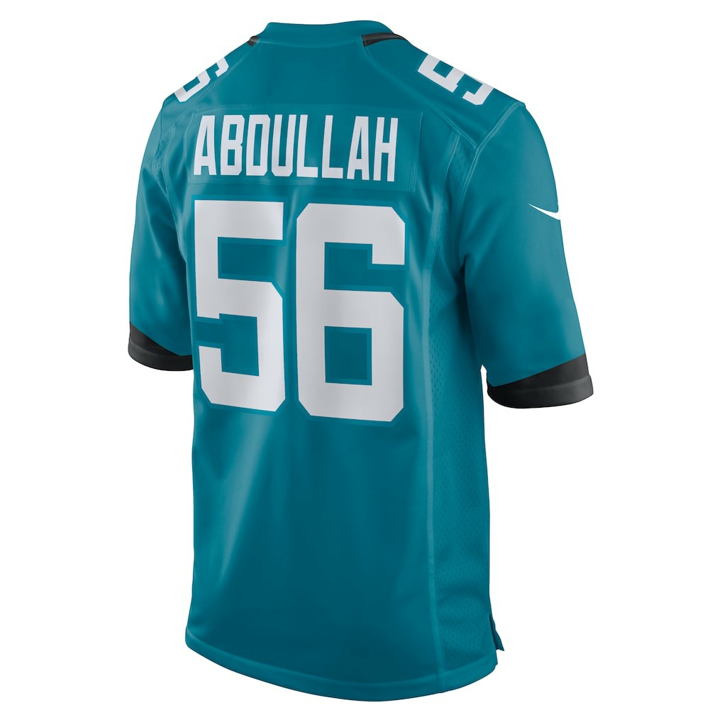 Yasir Abdullah Jacksonville Jaguars Team Game Jersey - Teal outlet