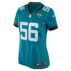 Yasir Abdullah Jacksonville Jaguars Women's Team Game Jersey - Teal cheap