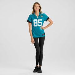 Brenton Strange Jacksonville Jaguars Women's Team Game Jersey - Teal discount