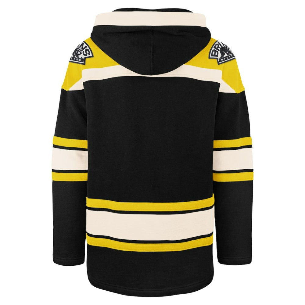 Boston Bruins '47 Big & Tall Superior Lacer Pullover Hoodie - Black Hoodies