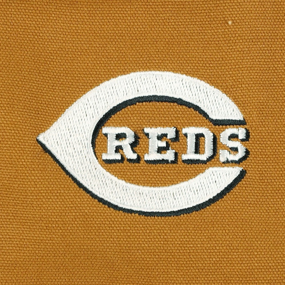 Cincinnati Reds Dunbrooke Dakota Work Full-Zip Hoodie Jacket Brown