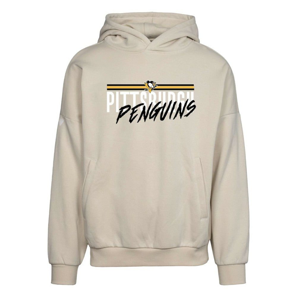 Pittsburgh Penguins Levelwear Contact Pullover Hoodie - Cream Hoodies