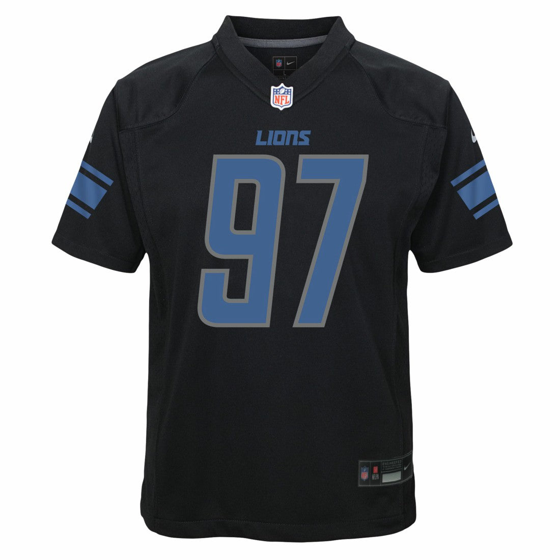 Aidan Hutchinson Detroit Lions Youth Game Jersey - Black discount