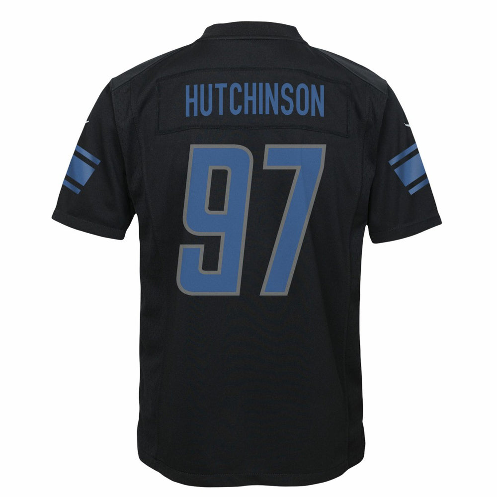 Aidan Hutchinson Detroit Lions Youth Game Jersey - Black discount