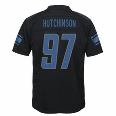 Aidan Hutchinson Detroit Lions Youth Game Jersey - Black discount