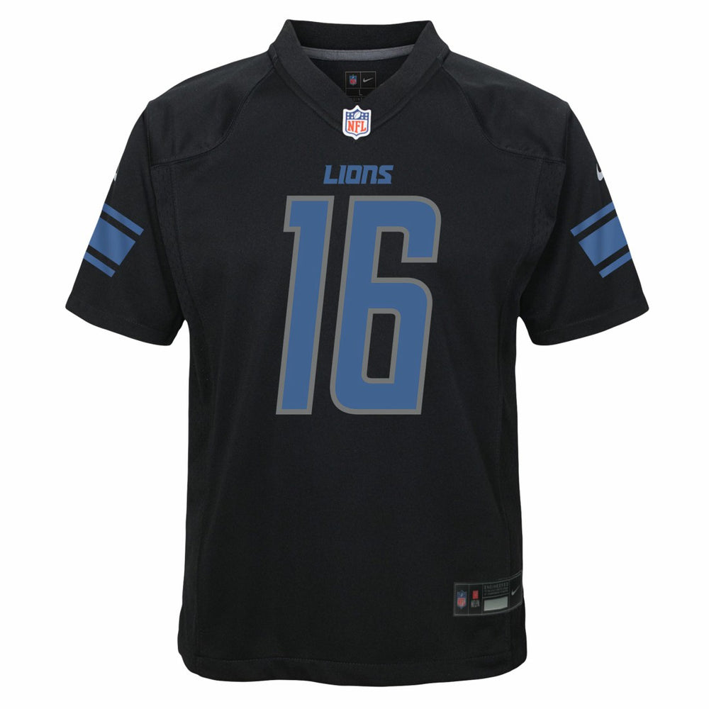 Jared Goff Detroit Lions Youth Game Jersey - Black on sale