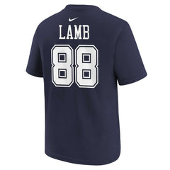 CeeDee Lamb Dallas Cowboys Preschool Player Name & Number T-Shirt - Navy for sale
