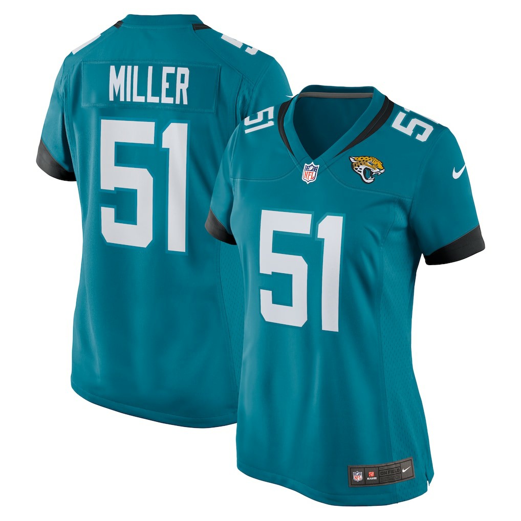 Ventrell Miller Jacksonville Jaguars Women's Game Jersey - Teal discount