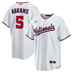 CJ Abrams Washington Nationals Youth Home Replica Player Jersey White
