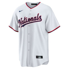 CJ Abrams Washington Nationals Youth Home Replica Player Jersey White