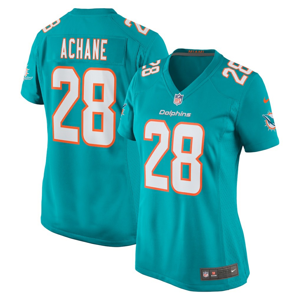 Devon Achane Miami Dolphins Women's Player Game Jersey - Aqua online