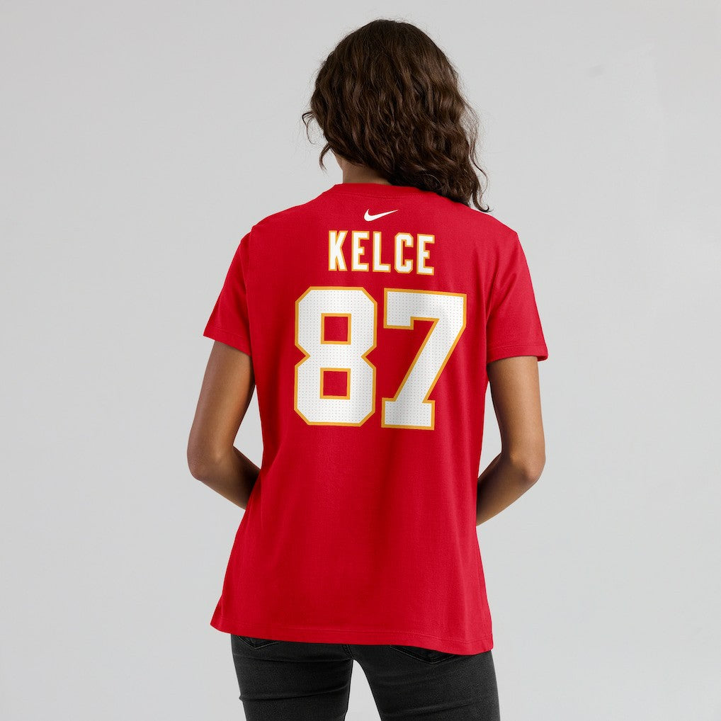 Travis Kelce Kansas City Chiefs Women's Player Name & Number T-Shirt - Red discount