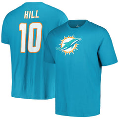Tyreek Hill Miami Dolphins Big & Tall Player Name & Number T-Shirt - Aqua sale