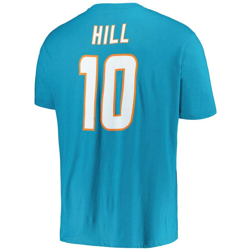 Tyreek Hill Miami Dolphins Big & Tall Player Name & Number T-Shirt - Aqua sale