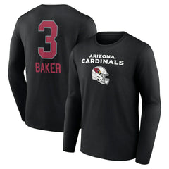 Budda Baker Arizona Cardinals Team Wordmark Player Name & Number Long Sleeve T-Shirt - Black online