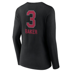 Budda Baker Arizona Cardinals Women's Team Wordmark Player Name & Number Long Sleeve V-Neck T-Shirt - Black on sale