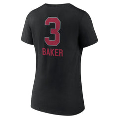 Budda Baker Arizona Cardinals Women's Team Wordmark Player Name & Number V-Neck T-Shirt - Black outlet