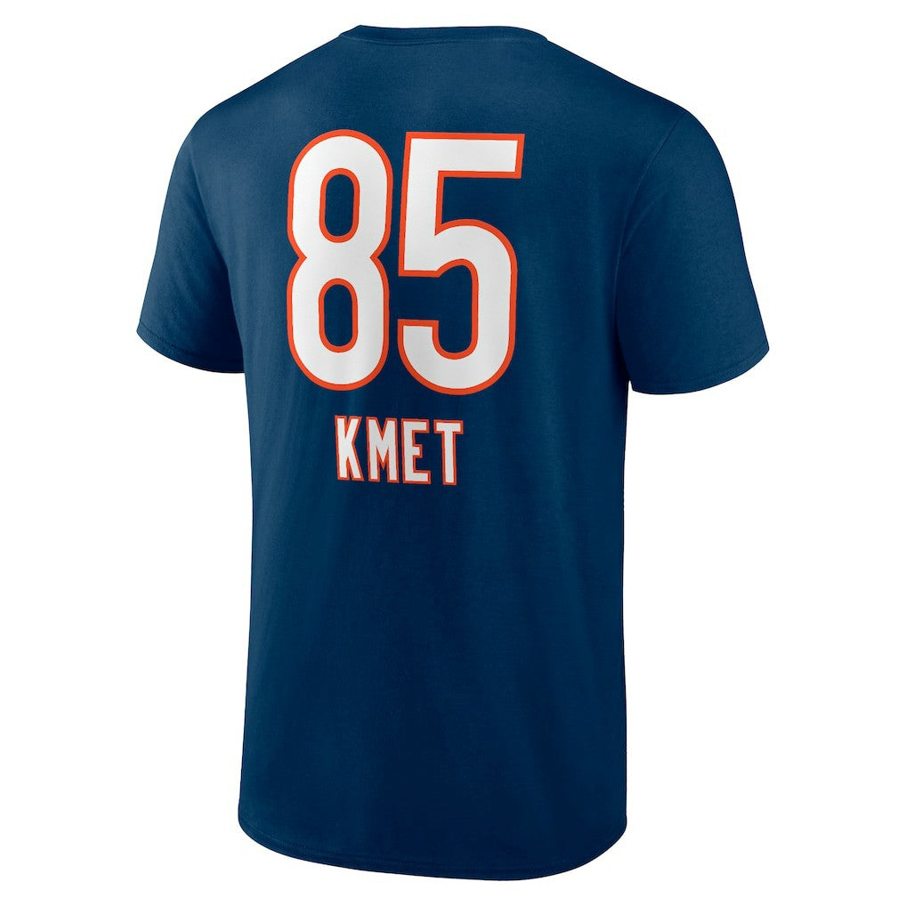 Cole Kmet Chicago Bears Team Wordmark Player Name & Number T-Shirt - Navy outlet