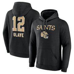 Chris Olave New Orleans Saints Team Wordmark Player Name & Number Pullover Hoodie - Black online