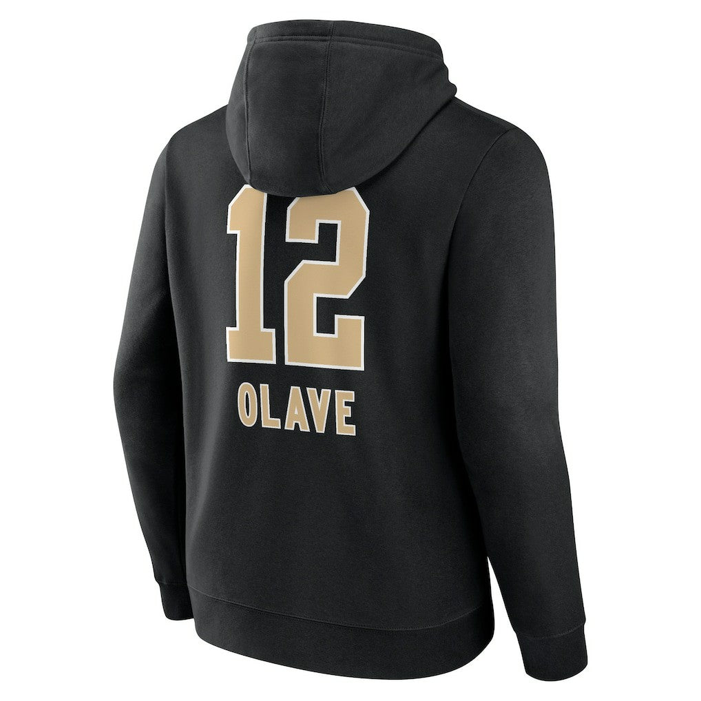 Chris Olave New Orleans Saints Team Wordmark Player Name & Number Pullover Hoodie - Black online