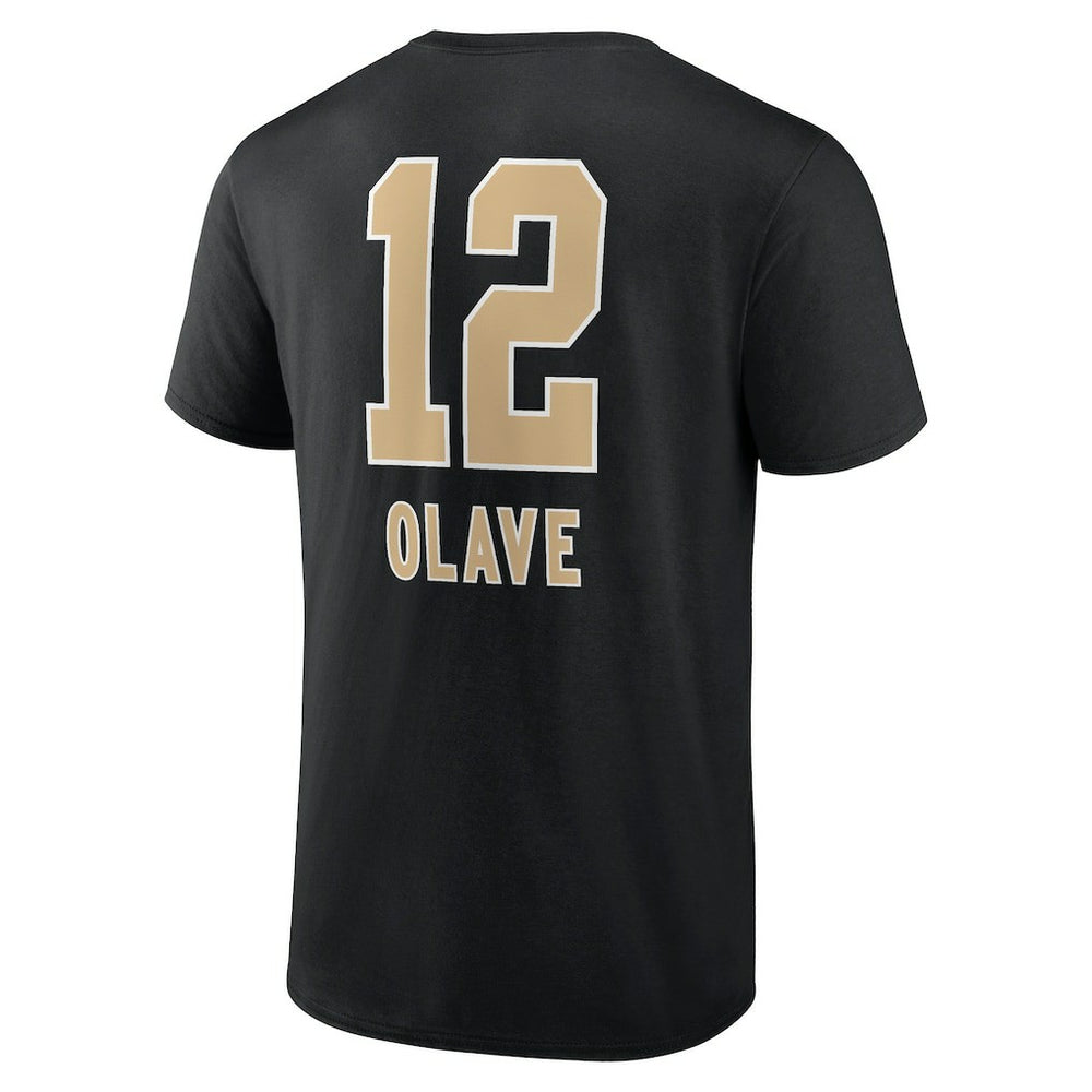 Chris Olave New Orleans Saints Team Wordmark Player Name & Number T-Shirt - Black on sale