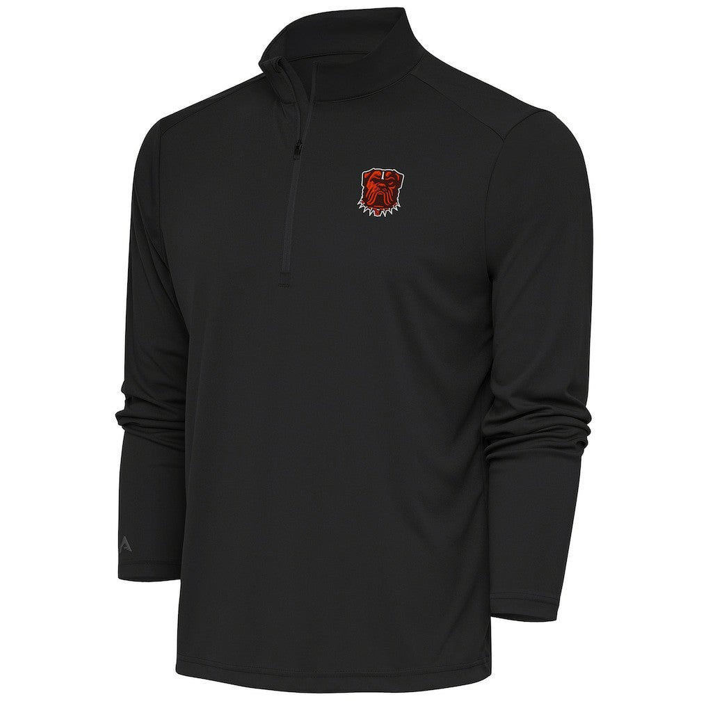 Cleveland Browns Antigua Tribute Quarter-Zip Pullover Top - Charcoal online