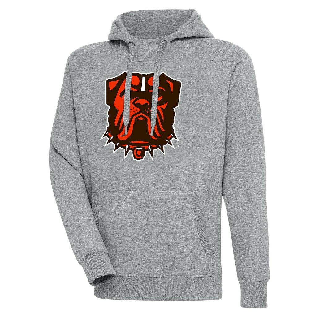 Cleveland Browns Antigua Victory Pullover Hoodie - Heather Gray cheap