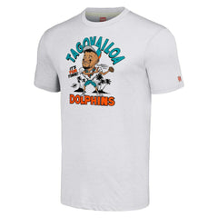 Tua Tagovailoa Miami Dolphins Homage Unisex Caricature Player Tri-Blend T-Shirt - Ash outlet