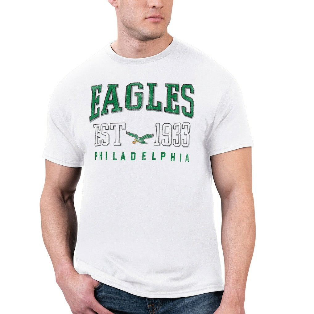 Philadelphia Eagles Starter Retro Team Graphic T-Shirt - White cheap