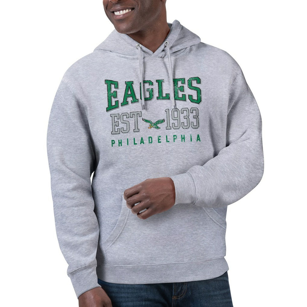 Philadelphia Eagles Starter Unisex Retro Pullover Hoodie - Heather Gray sale