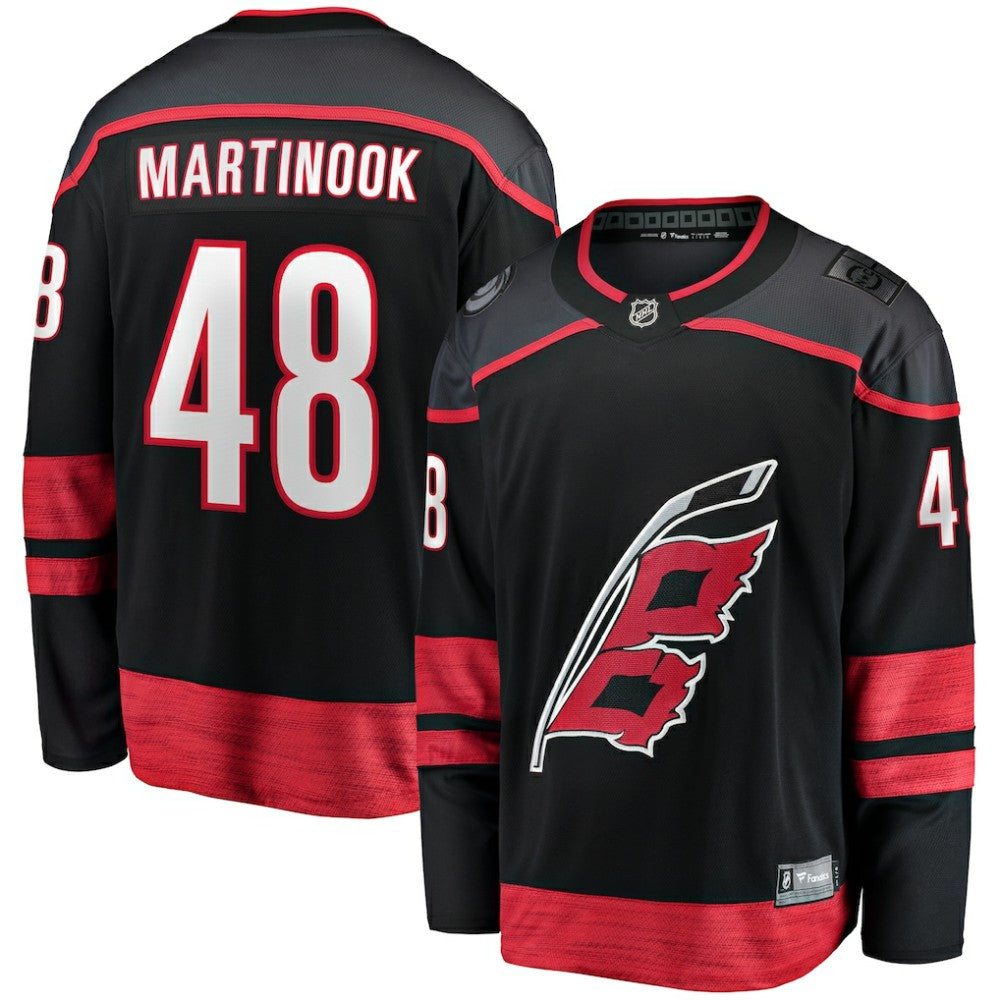 Jordan Martinook Carolina Hurricanes Fanatics Home Breakaway Jersey - Black Jerseys