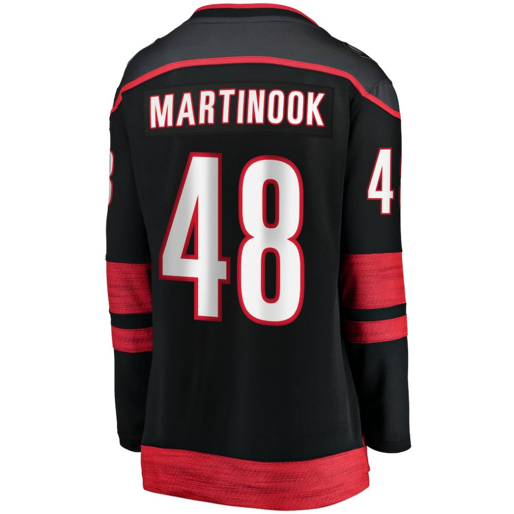 Jordan Martinook Carolina Hurricanes Fanatics Women's Home Breakaway Player Jersey - Black Jerseys