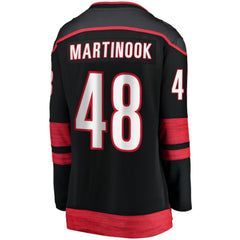 Jordan Martinook Carolina Hurricanes Fanatics Women's Home Breakaway Player Jersey - Black Jerseys