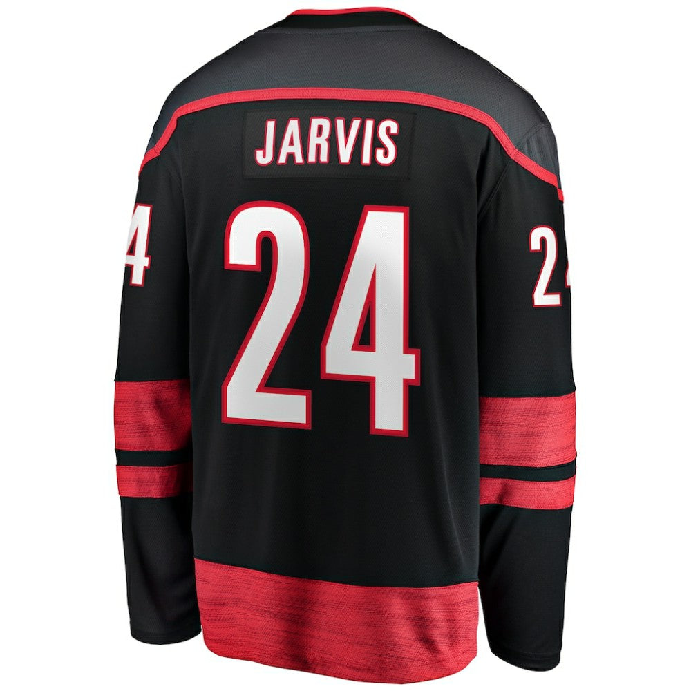 Seth Jarvis Carolina Hurricanes Fanatics Home Breakaway Jersey - Black Jerseys
