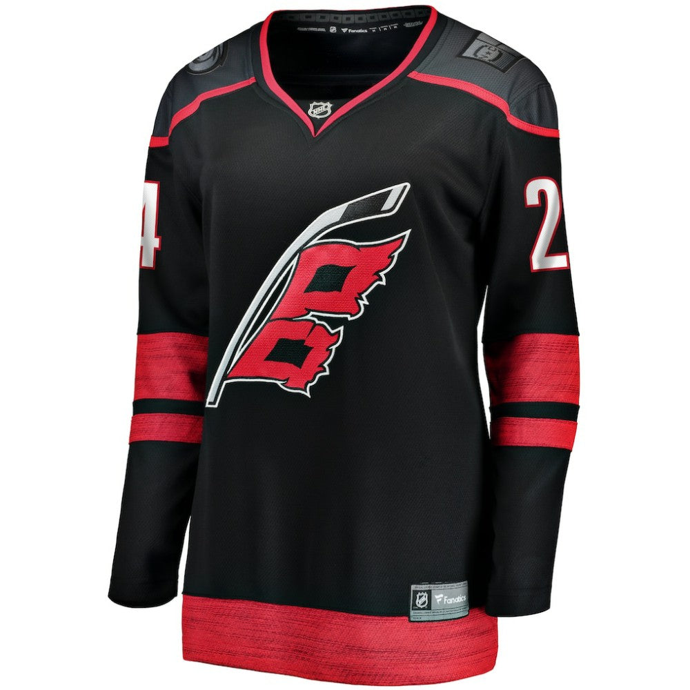 Seth Jarvis Carolina Hurricanes Fanatics Women's Home Breakaway Player Jersey - Black Jerseys