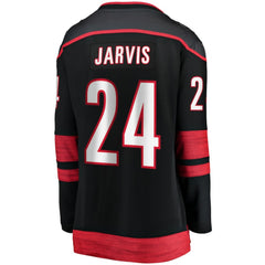 Seth Jarvis Carolina Hurricanes Fanatics Women's Home Breakaway Player Jersey - Black Jerseys