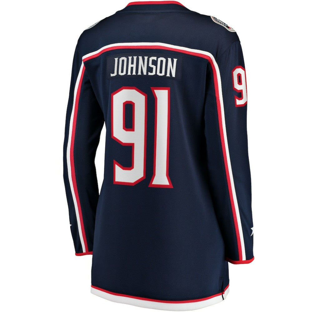Kent Johnson Columbus Blue Jackets Fanatics Women's Home Breakaway Player Jersey - Navy Jerseys