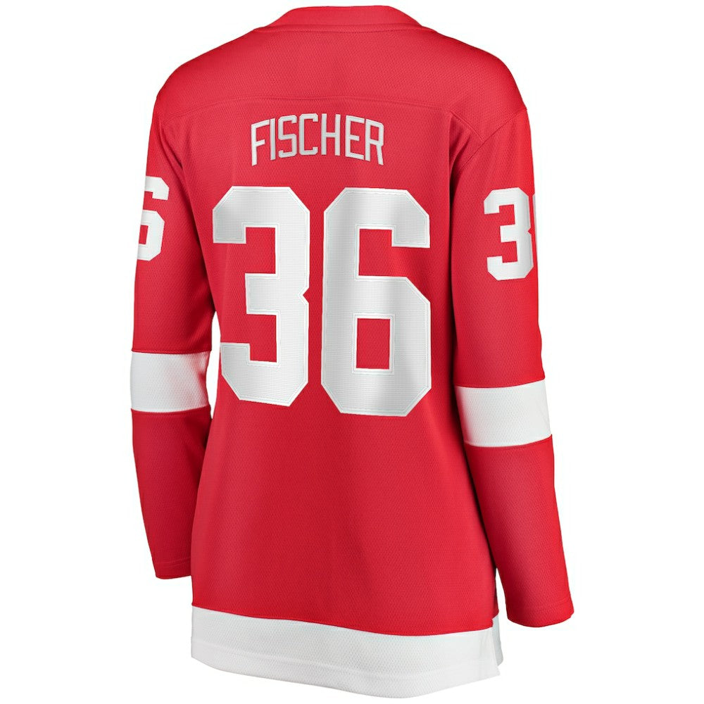 Christian Fischer Detroit Red Wings Fanatics Women's Home Breakaway Player Jersey - Red Jerseys